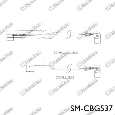 SpeedMate SM-CBG537 - Комплект проводов зажигания autosila-amz.com