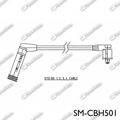 SpeedMate SM-CBH501 - Комплект проводов зажигания autosila-amz.com