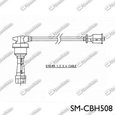 SpeedMate SM-CBH508 - Комплект проводов зажигания autosila-amz.com