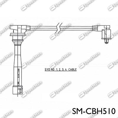 SpeedMate SM-CBH510 - Комплект проводов зажигания autosila-amz.com