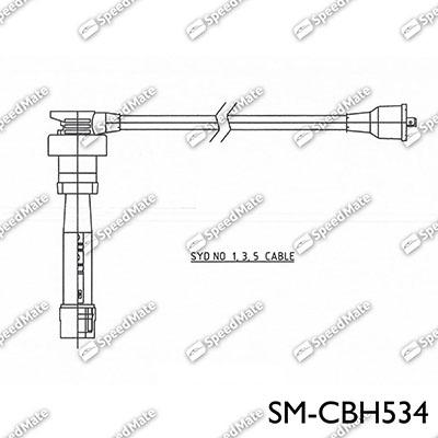 SpeedMate SM-CBH534 - Комплект проводов зажигания autosila-amz.com