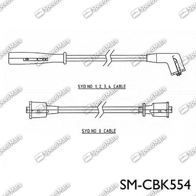 SpeedMate SM-CBK554 - Комплект проводов зажигания autosila-amz.com