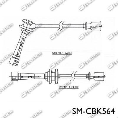 SpeedMate SM-CBK564 - Комплект проводов зажигания autosila-amz.com