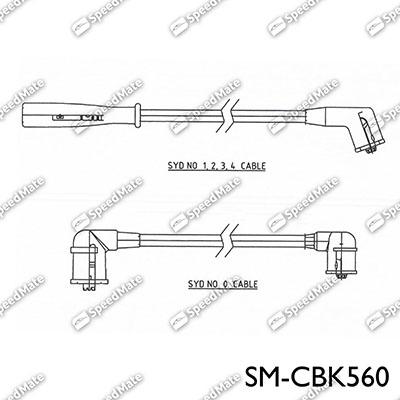 SpeedMate SM-CBK560 - Комплект проводов зажигания autosila-amz.com
