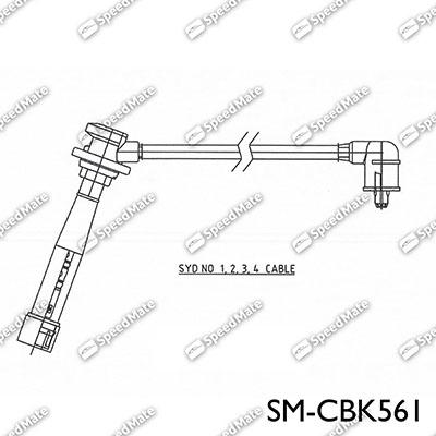 SpeedMate SM-CBK561 - Комплект проводов зажигания autosila-amz.com
