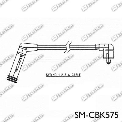 SpeedMate SM-CBK575 - Комплект проводов зажигания autosila-amz.com