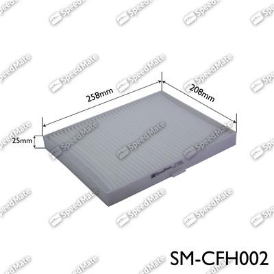 SpeedMate SM-CFH002 - Фильтр воздуха в салоне autosila-amz.com