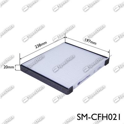 SpeedMate SM-CFH021 - Фильтр воздуха в салоне autosila-amz.com