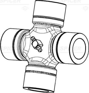 Spicer 7687450600000 - Шарнир, продольный вал autosila-amz.com