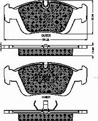 Spidan 30946 - Тормозные колодки, дисковые, комплект autosila-amz.com