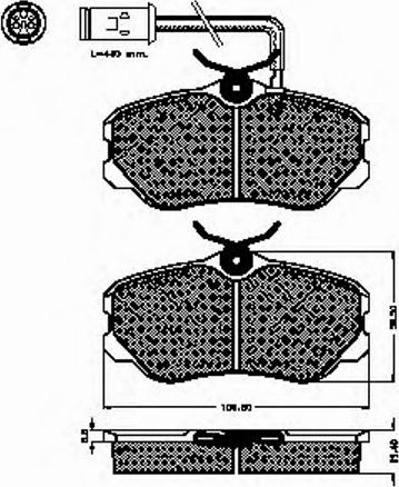 Spidan 30967 - Тормозные колодки, дисковые, комплект autosila-amz.com