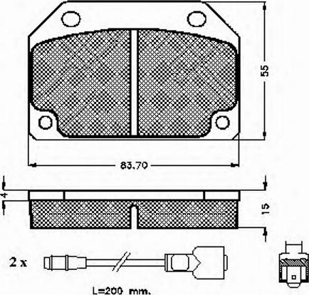 Spidan 30125 - Тормозные колодки, дисковые, комплект autosila-amz.com