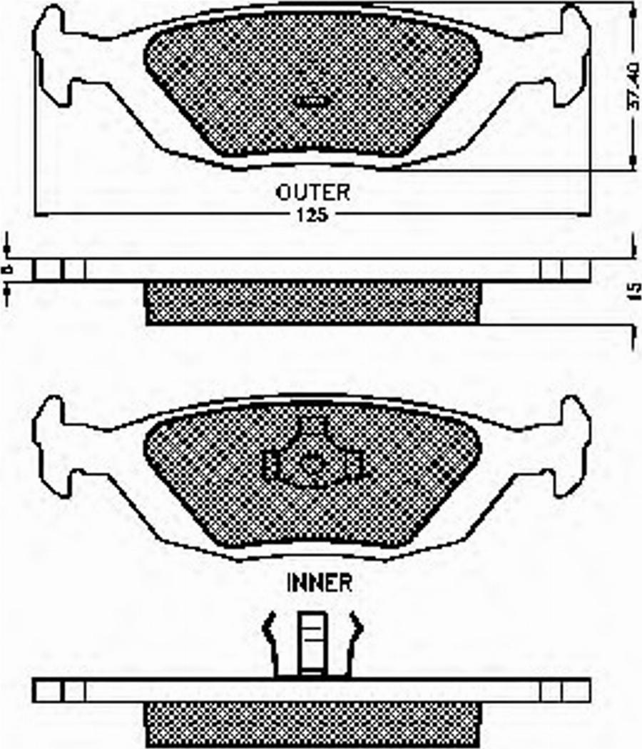 Spidan 31492 - Тормозные колодки, дисковые, комплект autosila-amz.com