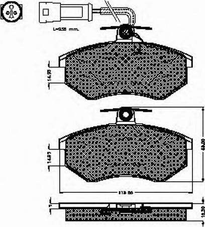 Spidan 31019 - Тормозные колодки, дисковые, комплект autosila-amz.com