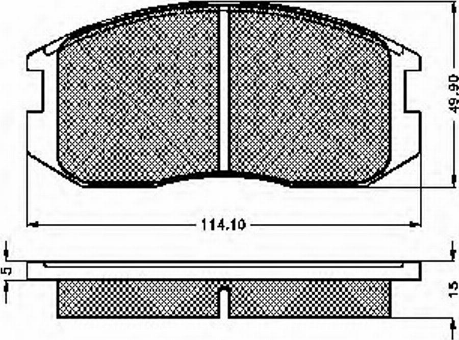 Spidan 31819 - Тормозные колодки, дисковые, комплект autosila-amz.com