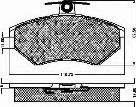 Spidan 31836 - Тормозные колодки, дисковые, комплект autosila-amz.com