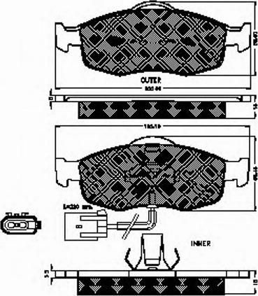 Spidan 31876 - Тормозные колодки, дисковые, комплект autosila-amz.com