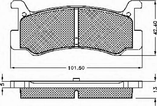 Spidan 31291 - Тормозные колодки, дисковые, комплект autosila-amz.com