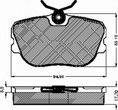 Spidan 31293 - Тормозные колодки, дисковые, комплект autosila-amz.com