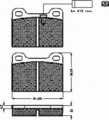 Spidan 32545 - Тормозные колодки, дисковые, комплект autosila-amz.com