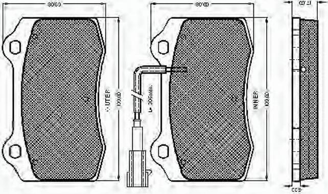 Spidan 32687 - Тормозные колодки, дисковые, комплект autosila-amz.com