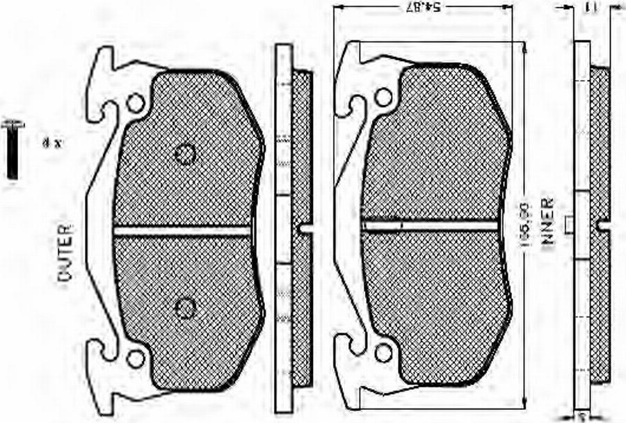 Spidan 32040 - Тормозные колодки, дисковые, комплект autosila-amz.com