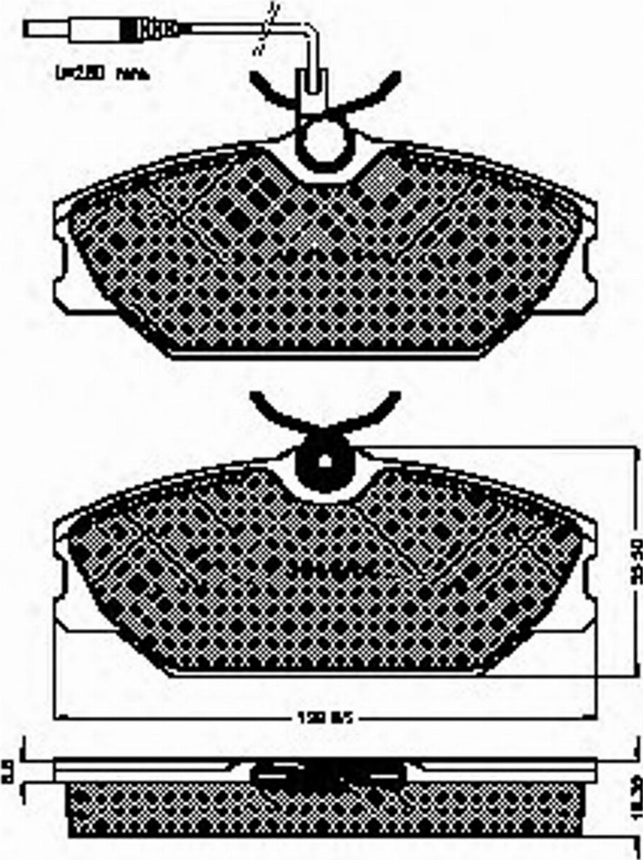 Spidan 32003 - Тормозные колодки, дисковые, комплект autosila-amz.com