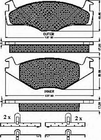 Spidan 32022 - Тормозные колодки, дисковые, комплект autosila-amz.com