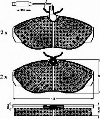 Spidan 32027 - Тормозные колодки, дисковые, комплект autosila-amz.com