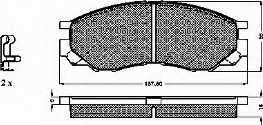 Spidan 32165 - Тормозные колодки, дисковые, комплект autosila-amz.com