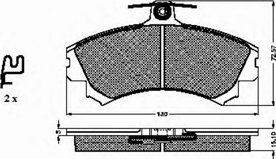 Spidan 32185 - Тормозные колодки, дисковые, комплект autosila-amz.com