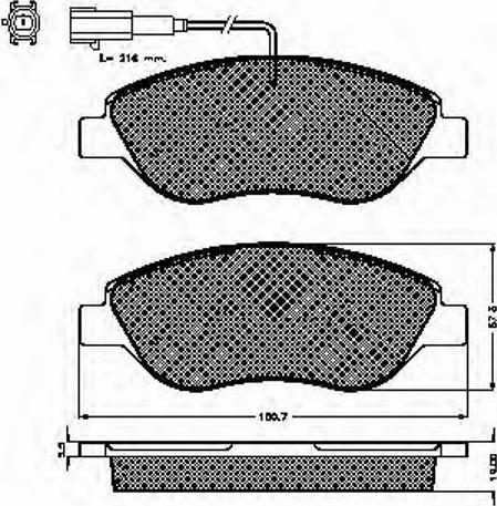 Spidan 32842 - Тормозные колодки, дисковые, комплект autosila-amz.com