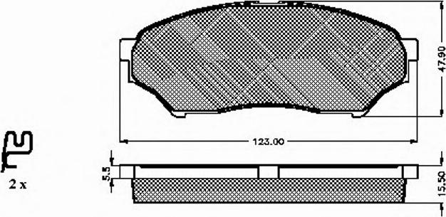 Spidan 32811 - Тормозные колодки, дисковые, комплект autosila-amz.com