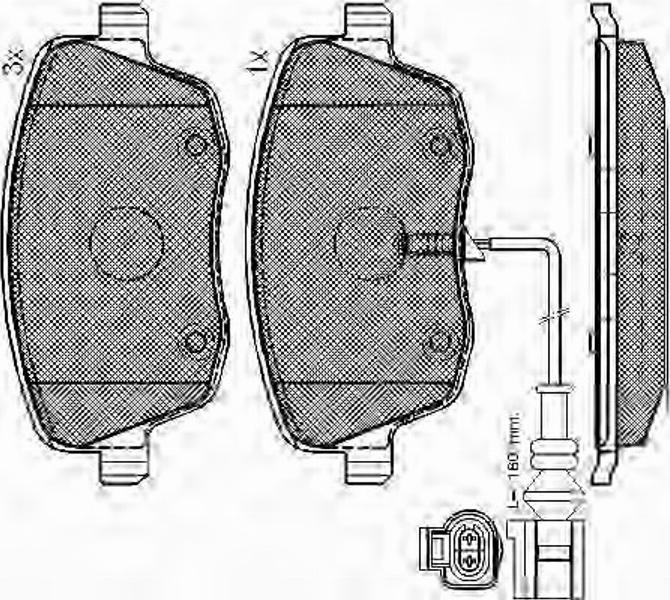 Spidan 32833 - Тормозные колодки, дисковые, комплект autosila-amz.com