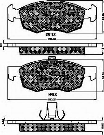 Spidan 32827 - Тормозные колодки, дисковые, комплект autosila-amz.com