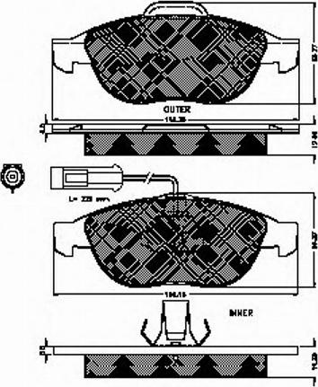 Spidan 32312 - Тормозные колодки, дисковые, комплект autosila-amz.com