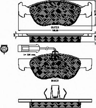 Spidan 32215 - Тормозные колодки, дисковые, комплект autosila-amz.com