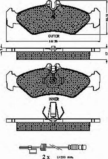 Spidan 32211 - Тормозные колодки, дисковые, комплект autosila-amz.com