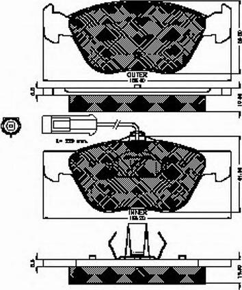 Spidan 32231 - Тормозные колодки, дисковые, комплект autosila-amz.com