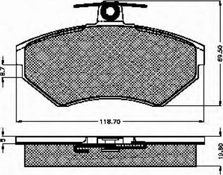 Spidan 32711 - Тормозные колодки, дисковые, комплект autosila-amz.com