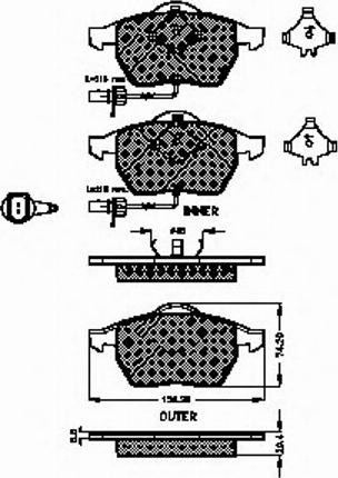 Spidan 32713 - Тормозные колодки, дисковые, комплект autosila-amz.com