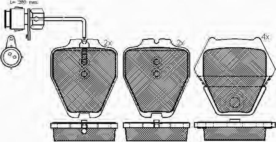 Spidan 32733 - Тормозные колодки, дисковые, комплект autosila-amz.com