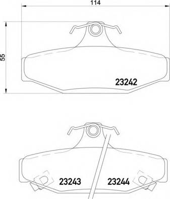 Ssangyong 48413-050A0 - Тормозные колодки, дисковые, комплект autosila-amz.com