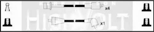 Standard OEF198 - Комплект проводов зажигания autosila-amz.com