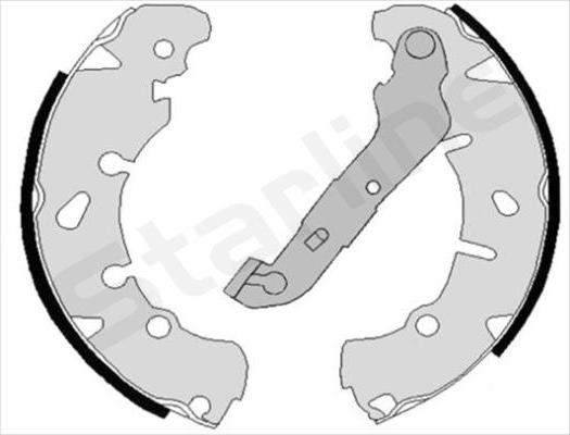 Starline BC 08170 - Комплект тормозных колодок, барабанные autosila-amz.com