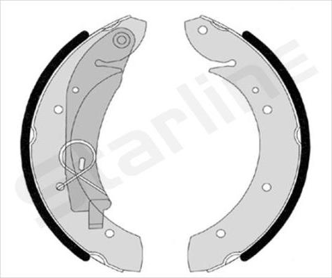 Starline BC 07420 - Комплект тормозных колодок, барабанные autosila-amz.com