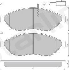 Starline BD S406 - Тормозные колодки, дисковые, комплект autosila-amz.com