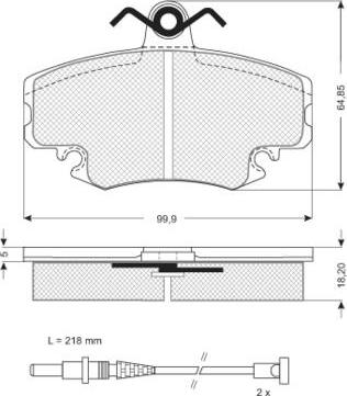 Starline BD S025 - Тормозные колодки, дисковые, комплект autosila-amz.com