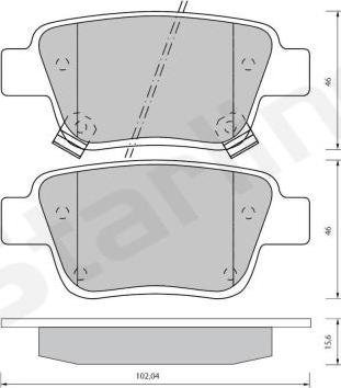 Valeo 9010546 - Тормозные колодки, дисковые, комплект autosila-amz.com