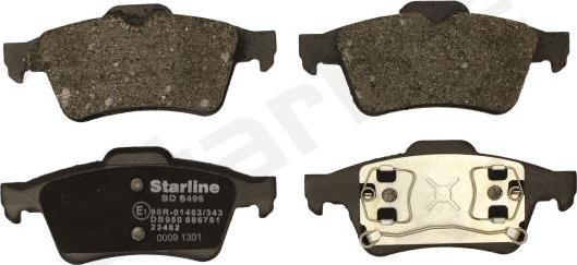 Starline BD S829P - Тормозные колодки, дисковые, комплект autosila-amz.com